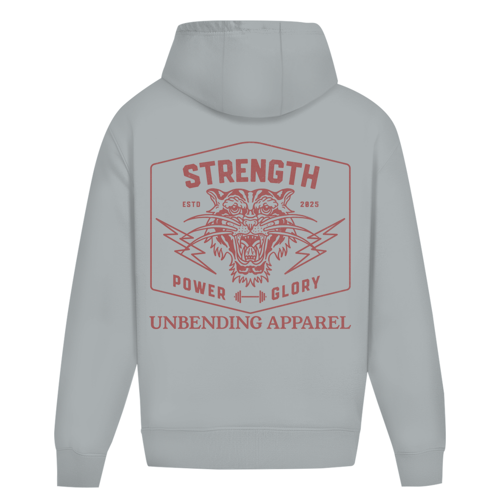 Oversize Hoodie Unisex - Strength Power Glory - Unbending Apparel