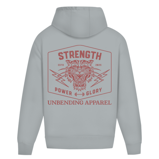 Oversize Hoodie Unisex - Strength Power Glory - Unbending Apparel