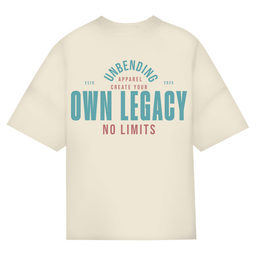 Oversize T-Shirt Unisex - Create Your Own Legacy - Grün - Unbending Apparel