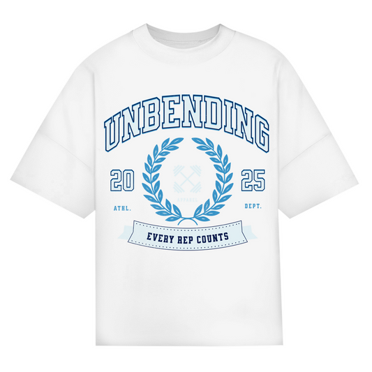 Oversize T-Shirt Unisex - Every Rep Counts - Blau - Unbending Apparel