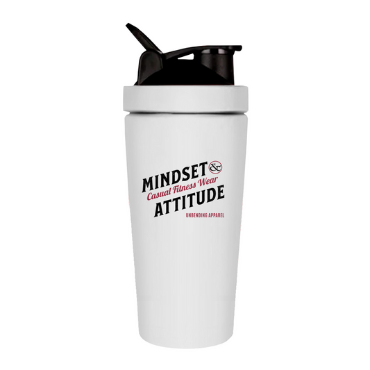 Gym Shaker - Mindset And Attitude - Schwarz/rot - Unbending Apparel