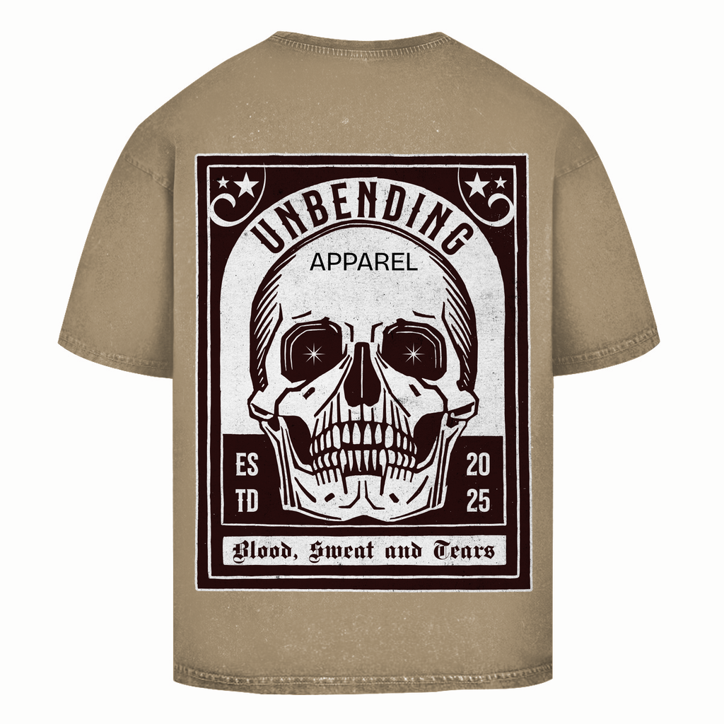 Oversize Washed T-Shirt Unisex - Blood, Sweat & Tears - Unbending Apparel