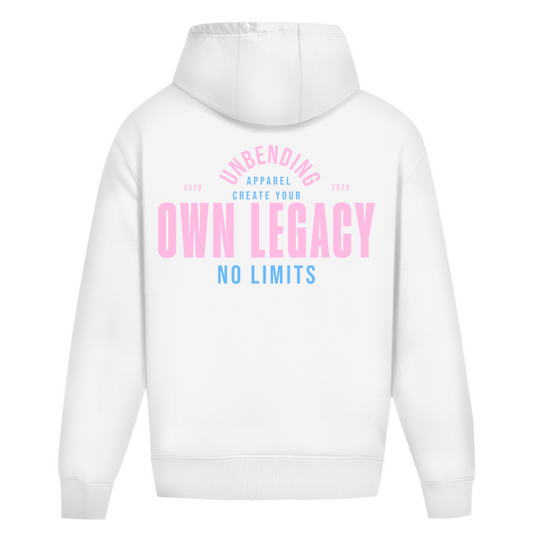 Oversize Hoodie Girls -  Create Your Own Legacy - Pink - Unbending Apparel