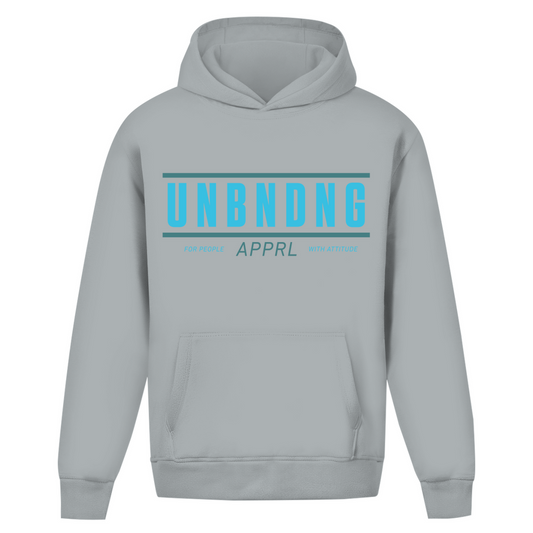 Oversize Hoodie Unisex - For People With Attitude - Blau Grün - Unbending Apparel