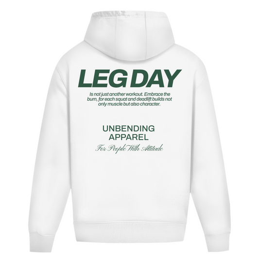 Oversize Hoodie Unisex - Leg Day  - Grün - Unbending Apparel