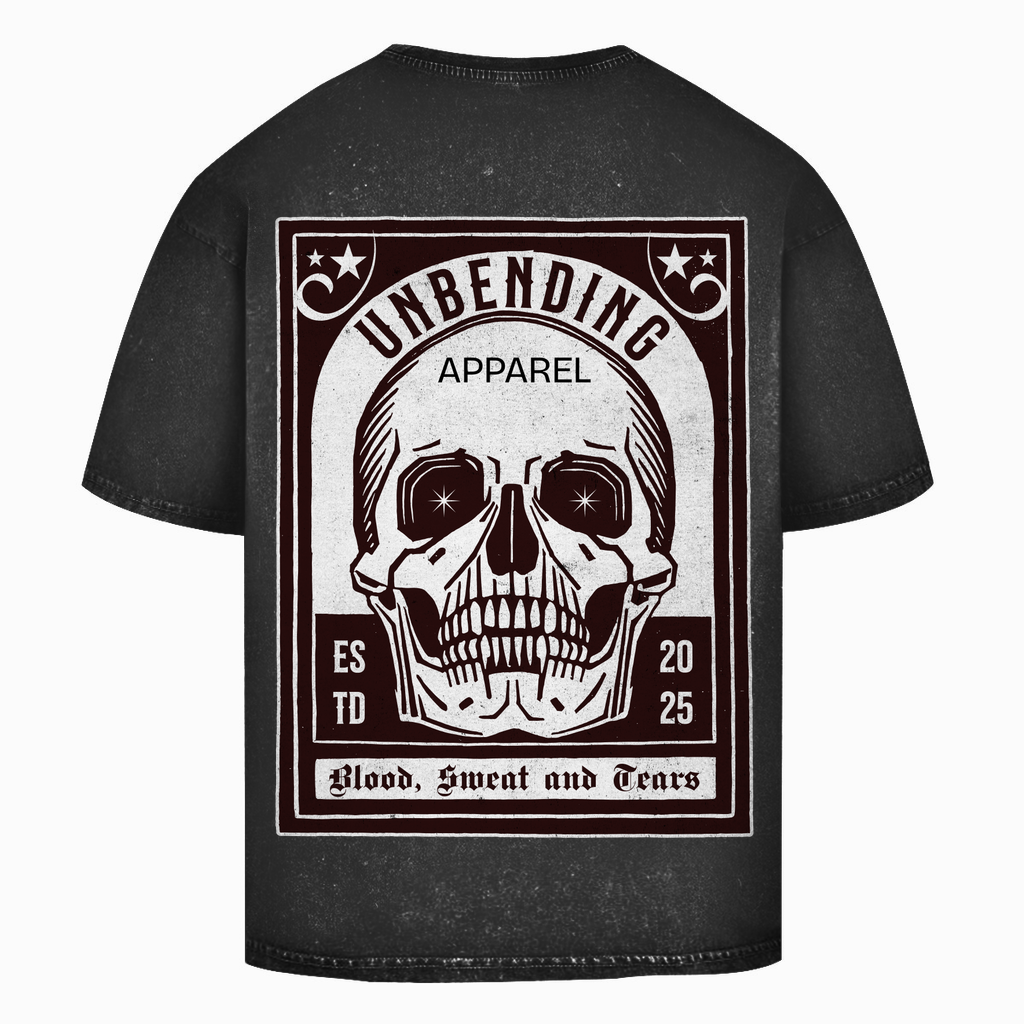 Oversize Washed T-Shirt Unisex - Blood, Sweat & Tears - Unbending Apparel