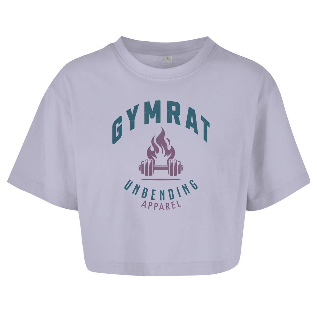 Oversize Crop Top - Gymrat - Grün/Lila - Unbending Apparel