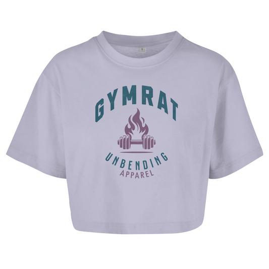 Oversize Crop Top - Gymrat - Grün/Lila - Unbending Apparel