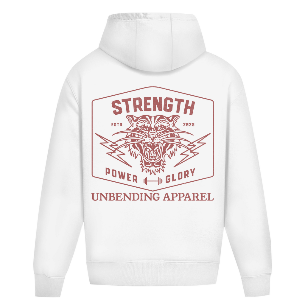 Oversize Hoodie Unisex - Strength Power Glory - Unbending Apparel