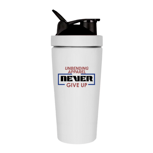 Gym Shaker - Never Give Up - Unbending Apparel