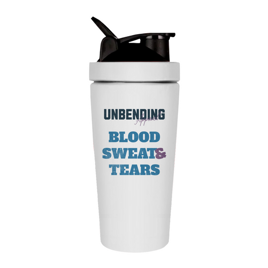 Gym Shaker - Blood  Sweat And Tears - Blau - Unbending Apparel