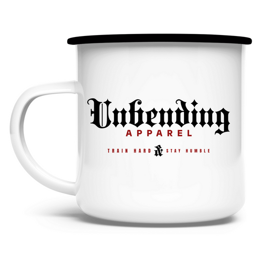 Emaille Tasse - Train Hard Stay Humble - Unbending Apparel