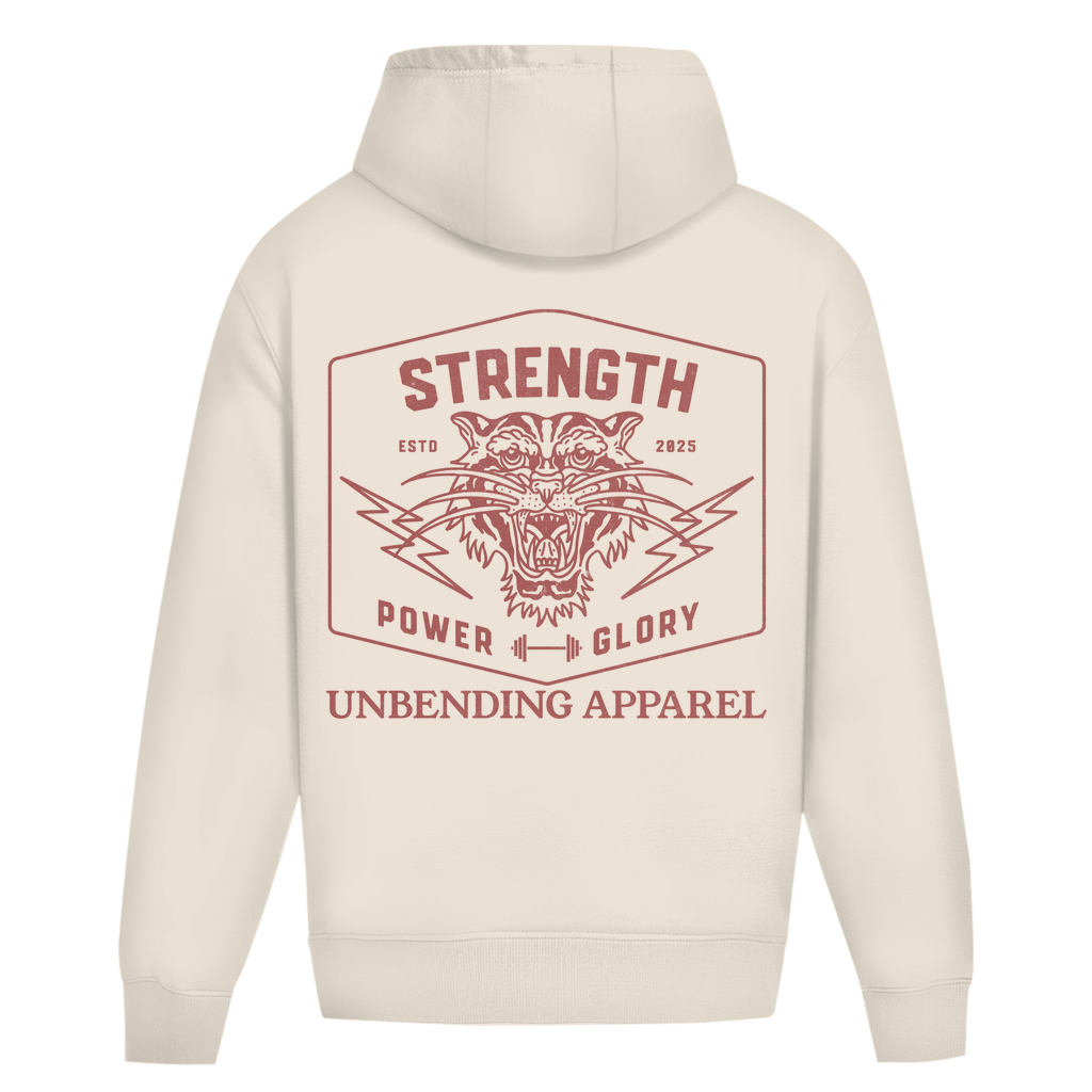 Oversize Hoodie Unisex - Strength Power Glory - Unbending Apparel