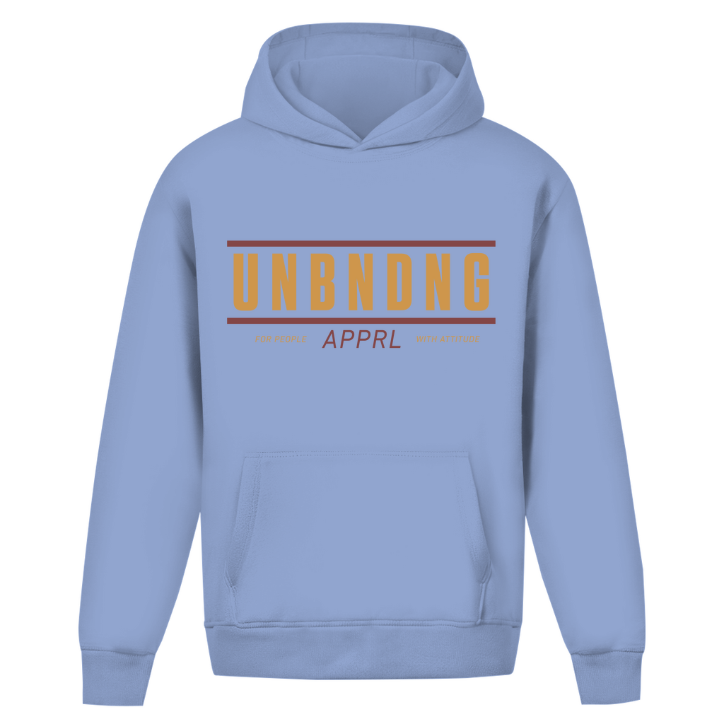 Oversize Hoodie Unisex - For People With Attitude - Gold/Rot - Unbending Apparel