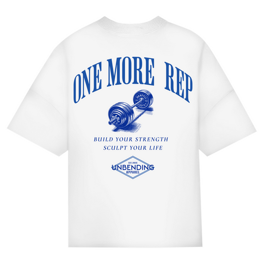 Oversize T-Shirt Unisex - One More Rep - Blau - Unbending Apparel