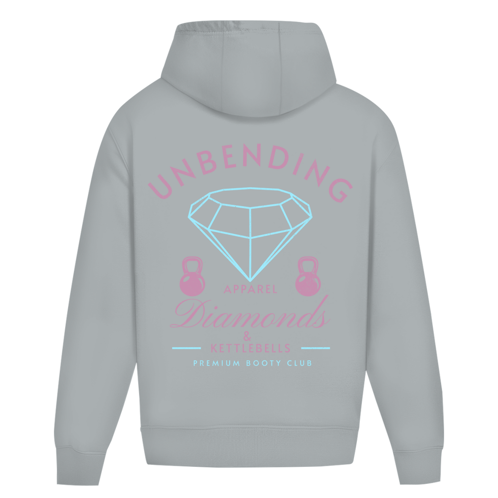 Oversize Hoodie Girls - Diamonds & Kettleballs - Unbending Apparel