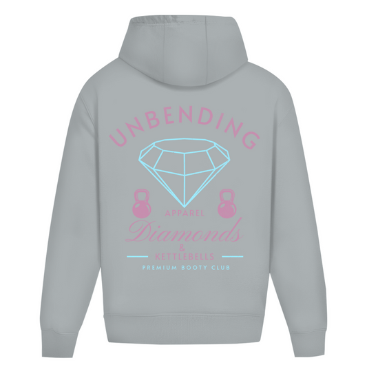 Oversize Hoodie Girls - Diamonds & Kettleballs - Unbending Apparel