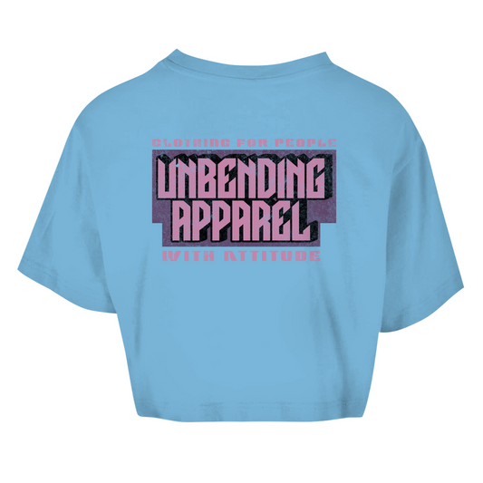 Oversize Crop Top -  Clothing For People With Attitude - Pink - Unbending Apparel