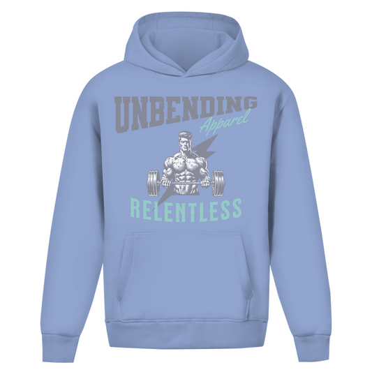 Oversize Hoodie Unisex -  Relentless - Grün/Grau - Unbending Apparel