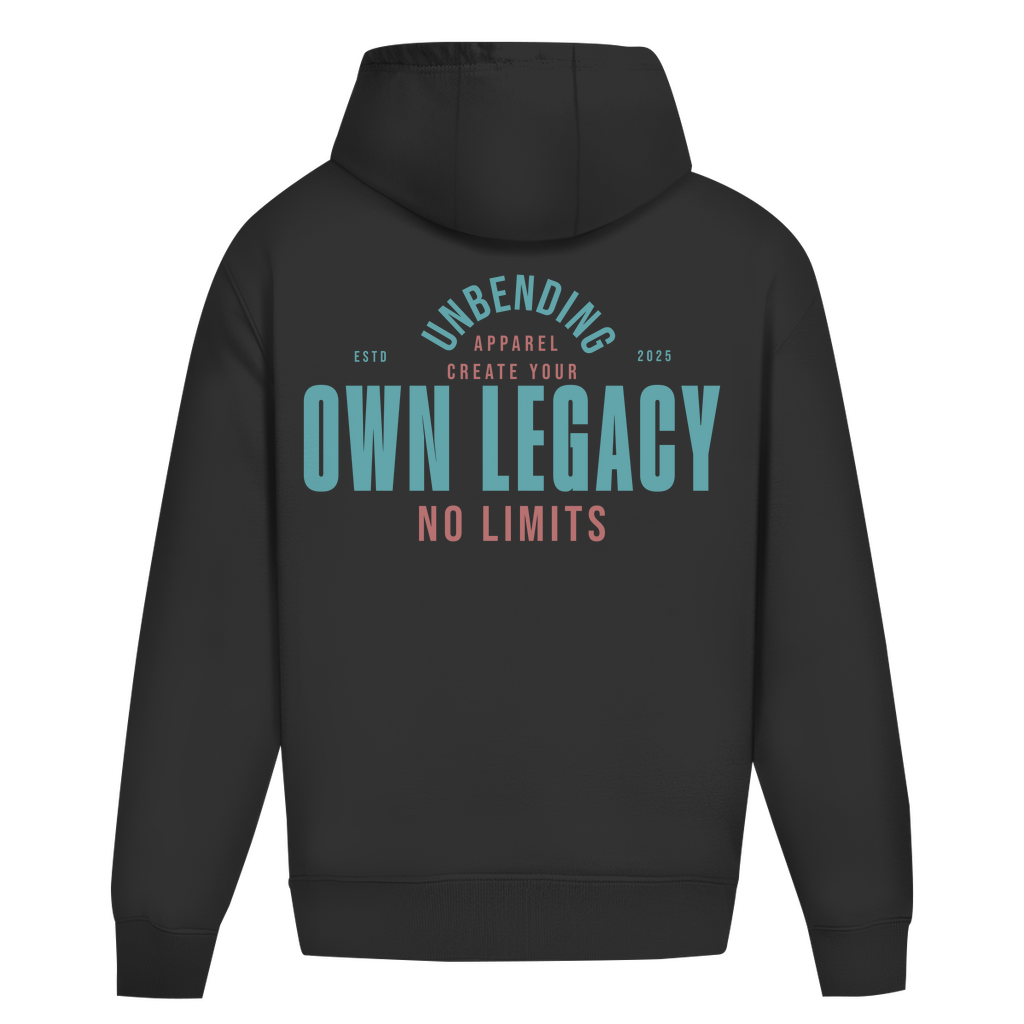 Oversize Hoodie Unisex - Create Your Own Legacy - Grün - Unbending Apparel