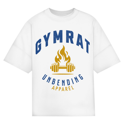 Oversize T-Shirt Unisex -  Gymrat - Blau/Gelb - Unbending Apparel