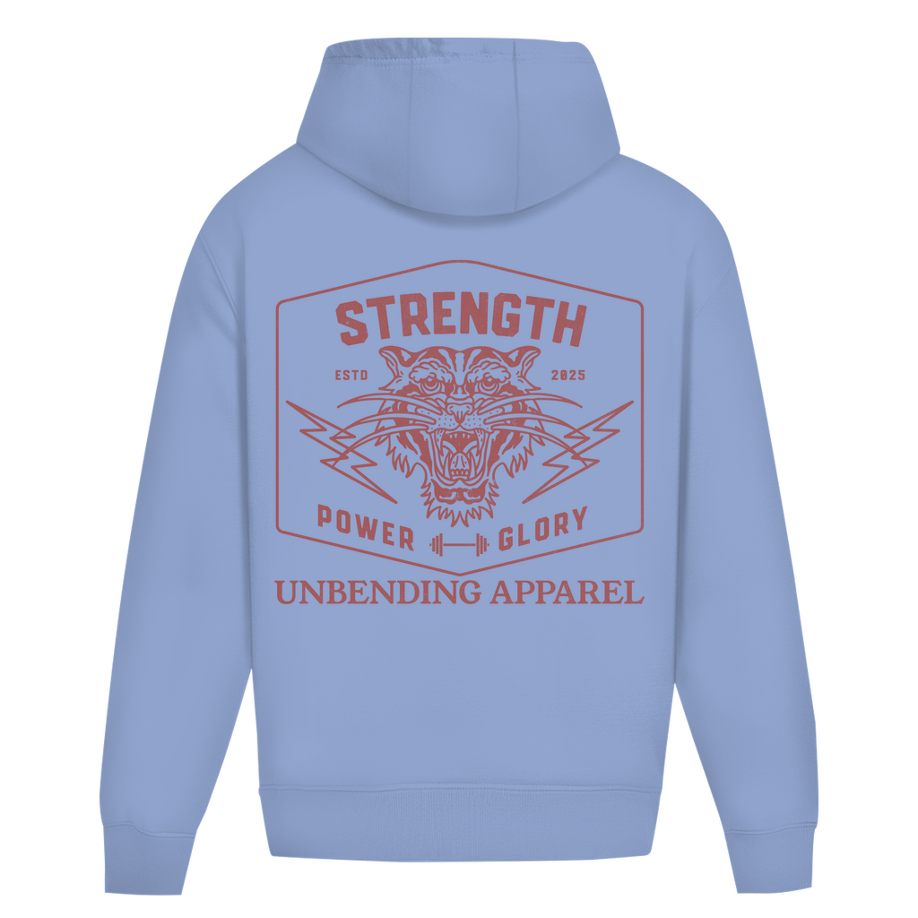 Oversize Hoodie Unisex - Strength Power Glory - Unbending Apparel