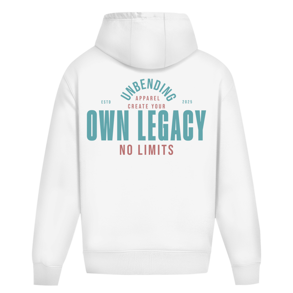 Oversize Hoodie Unisex - Create Your Own Legacy - Grün - Unbending Apparel
