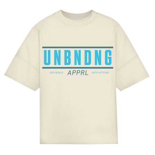 Oversize T-Shirt Unisex - For People With Attitude - Blau Grün - Unbending Apparel