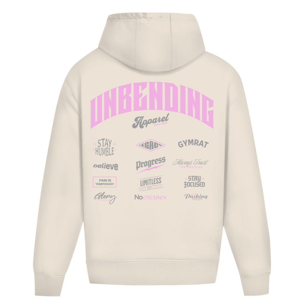 Oversize Hoodie Unisex - Unbending Apparel Collage - Pink-Unbending Apparel